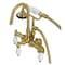 Kingston Brass AE305T7 Wall Mount Clawfoot Tub Faucets, Brushed Brass AE305T7 - alternate 1